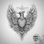 Tattoo design: a stylized geometric pattern o… – tattoo sketch (№1753881652_0, 30.07.2025 13:20) — tattoovalue.net