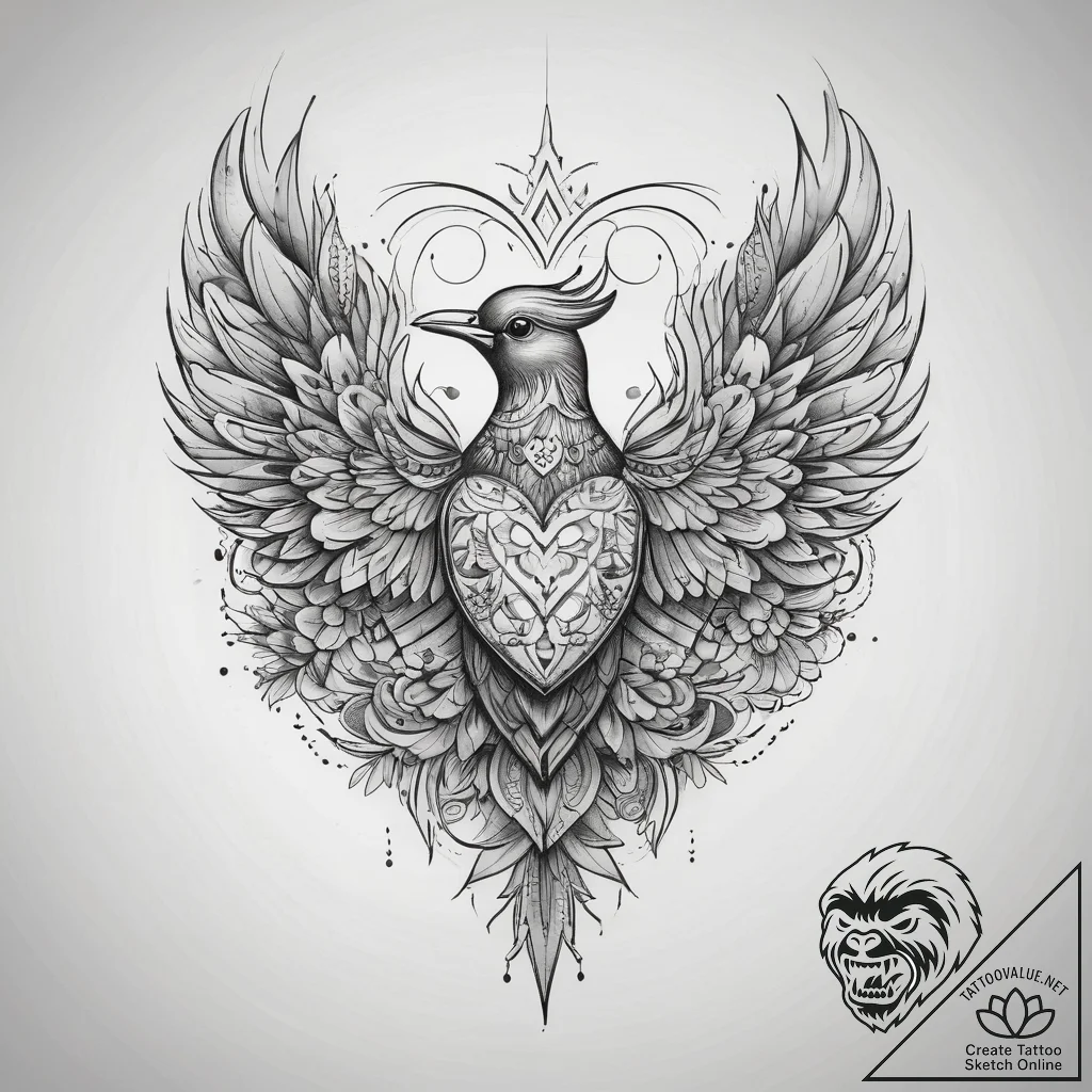 Tattoo design: a stylized geometric pattern o... - tattoo sketch (№1753881652_0, 30.07.2025 13:20) — tattoovalue.net