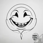 Smile – tattoo sketch (№1753884207_0, 30.07.2025 14:03) — tattoovalue.net