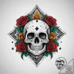 Spades card suit, tattoo sketch design, vibra… – tattoo sketch (№1753884400_0, 30.07.2025 14:06) — tattoovalue.net