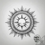 Tattoo sketch a simple ‘sun’ on one, a ‘cloud… – tattoo sketch (№1753885408_0, 30.07.2025 14:23) — tattoovalue.net