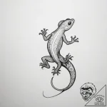 Salamander – tattoo sketch (№1753887776_0, 30.07.2025 15:02) — tattoovalue.net