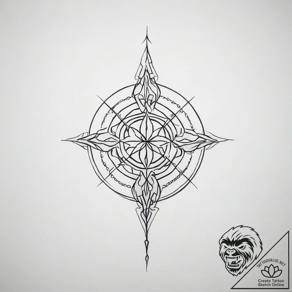 Tattoo design a tiny, abstract representation... - tattoo sketch (№1753888756_0, 30.07.2025 15:19) — tattoovalue.net