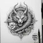 Tattoo sketch libra’s scales, balanced by two… – tattoo sketch (№1753890729_0, 30.07.2025 15:52) — tattoovalue.net