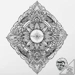 Tattoo sketch an abstract representation of g… – tattoo sketch (№1753891525_0, 30.07.2025 16:05) — tattoovalue.net