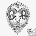 Tattoo design an abstract representation of t… – tattoo sketch (№1753892331_0, 30.07.2025 16:18) — tattoovalue.net