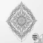Tattoo design a series of interlocking geomet… – tattoo sketch (№1753892529_0, 30.07.2025 16:22) — tattoovalue.net