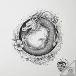 Black hole, concept art for tattoo, vibrant c… – tattoo sketch (№1753892928_0, 30.07.2025 16:28) — tattoovalue.net