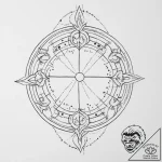 Tattoo design a dual-style tattoo: one half o… – tattoo sketch (№1753894538_0, 30.07.2025 16:55) — tattoovalue.net