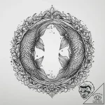 Tattoo design realistic pisces fish, scales s… – tattoo sketch (№1753894738_0, 30.07.2025 16:58) — tattoovalue.net