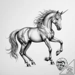 Sleipnir, odin’s eight-legged horse – tattoo sketch (№1753896158_0, 30.07.2025 17:22) — tattoovalue.net