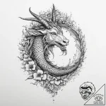 Tattoo design a capricorn goat-fish, half cov… – tattoo sketch (№1753897159_0, 30.07.2025 17:39) — tattoovalue.net