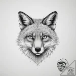 Fox, concept art for tattoo, dotwork shading,… – tattoo sketch (№1753899960_0, 30.07.2025 18:26) — tattoovalue.net