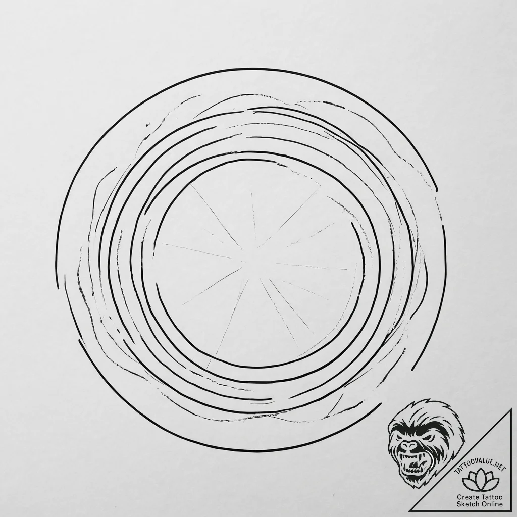 Tattoo sketch 'loading...' with a minimalist... - tattoo sketch (№1753900953_0, 30.07.2025 18:42) — tattoovalue.net
