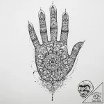 Tattoo sketch a subtle ‘handprint’ of a lost… – tattoo sketch (№1753905711_0, 30.07.2025 20:01) — tattoovalue.net