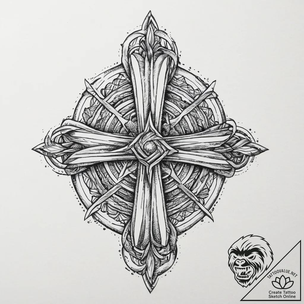 Tattoo design an abstract interpretation of "... - tattoo sketch (№1753905911_0, 30.07.2025 20:05) — tattoovalue.net