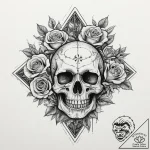 A long-haul truck driving down a deserted hig… – tattoo sketch (№1753906704_0, 30.07.2025 20:18) — tattoovalue.net