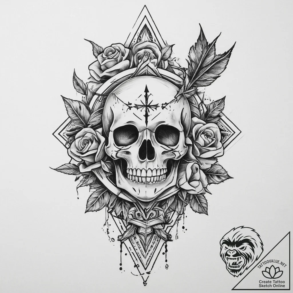 Tattoo design a simple 'level up' arrow linew... - tattoo sketch (№1753907685_0, 30.07.2025 20:34) — tattoovalue.net