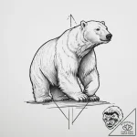Polar bear, tattoo flash sheet design, bold o… – tattoo sketch (№1753908481_0, 30.07.2025 20:48) — tattoovalue.net