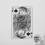 A person performing a magic trick with a deck… – tattoo sketch (№1753909466_0, 30.07.2025 21:04) — tattoovalue.net