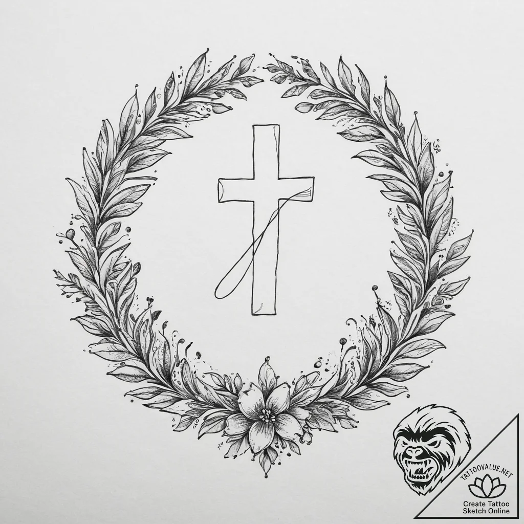 Tattoo sketch: a simple, elegant tattoo of a... - tattoo sketch (№1753910261_0, 30.07.2025 21:17) — tattoovalue.net