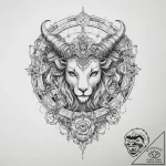 Tattoo sketch a zodiac glyph appearing on a p… – tattoo sketch (№1753910856_0, 30.07.2025 21:27) — tattoovalue.net