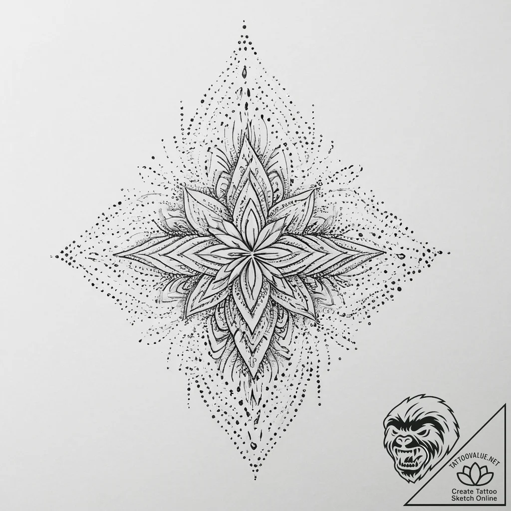Tattoo design a shimmering, iridescent effect... - tattoo sketch (№1753911850_0, 30.07.2025 21:44) — tattoovalue.net