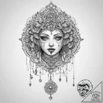 A marionette with cut strings, tattoo line ar… – tattoo sketch (№1753912641_0, 30.07.2025 21:57) — tattoovalue.net