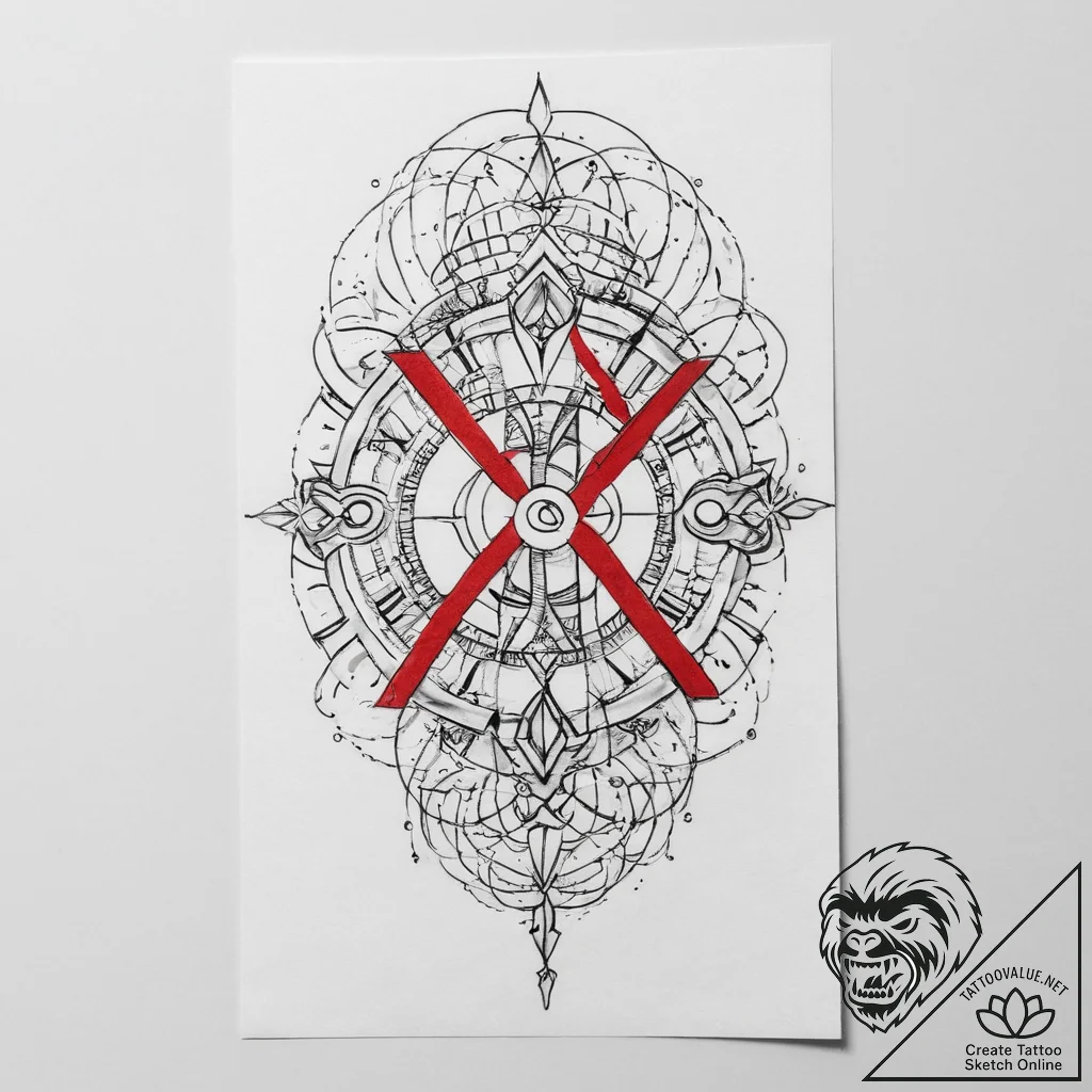 Tattoo design a significant date in minimalis... - tattoo sketch (№1753913809_0, 30.07.2025 22:16) — tattoovalue.net