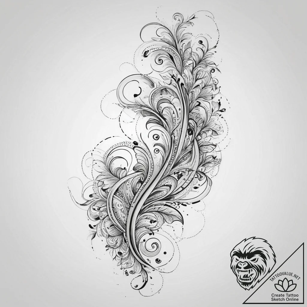 Tattoo sketch a hand with subtle lines accent... - tattoo sketch (№1753915208_0, 30.07.2025 22:40) — tattoovalue.net