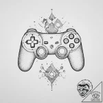 Tattoo sketch a deconstructed game controller… – tattoo sketch (№1753916198_0, 30.07.2025 22:56) — tattoovalue.net