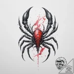 Tattoo design a scorpio scorpion, an ancient… – tattoo sketch (№1753917997_0, 30.07.2025 23:26) — tattoovalue.net