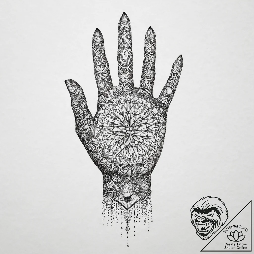 Tattoo sketch a subtle light emanating from w... - tattoo sketch (№1753920201_0, 31.07.2025 00:03) — tattoovalue.net