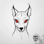 Tattoo sketch a delicate animal silhouette, w… – tattoo sketch (№1753921982_0, 31.07.2025 00:33) — tattoovalue.net