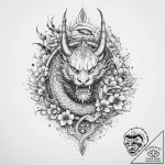 Tattoo design ‘quest accepted’ in a medieval… – tattoo sketch (№1753922771_0, 31.07.2025 00:46) — tattoovalue.net