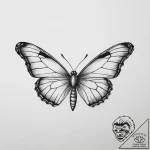 Tattoo design a caterpillar transforming into… – tattoo sketch (№1753923755_0, 31.07.2025 01:02) — tattoovalue.net