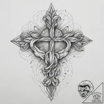 Tattoo sketch an abstract representation of f… – tattoo sketch (№1753923954_0, 31.07.2025 01:05) — tattoovalue.net