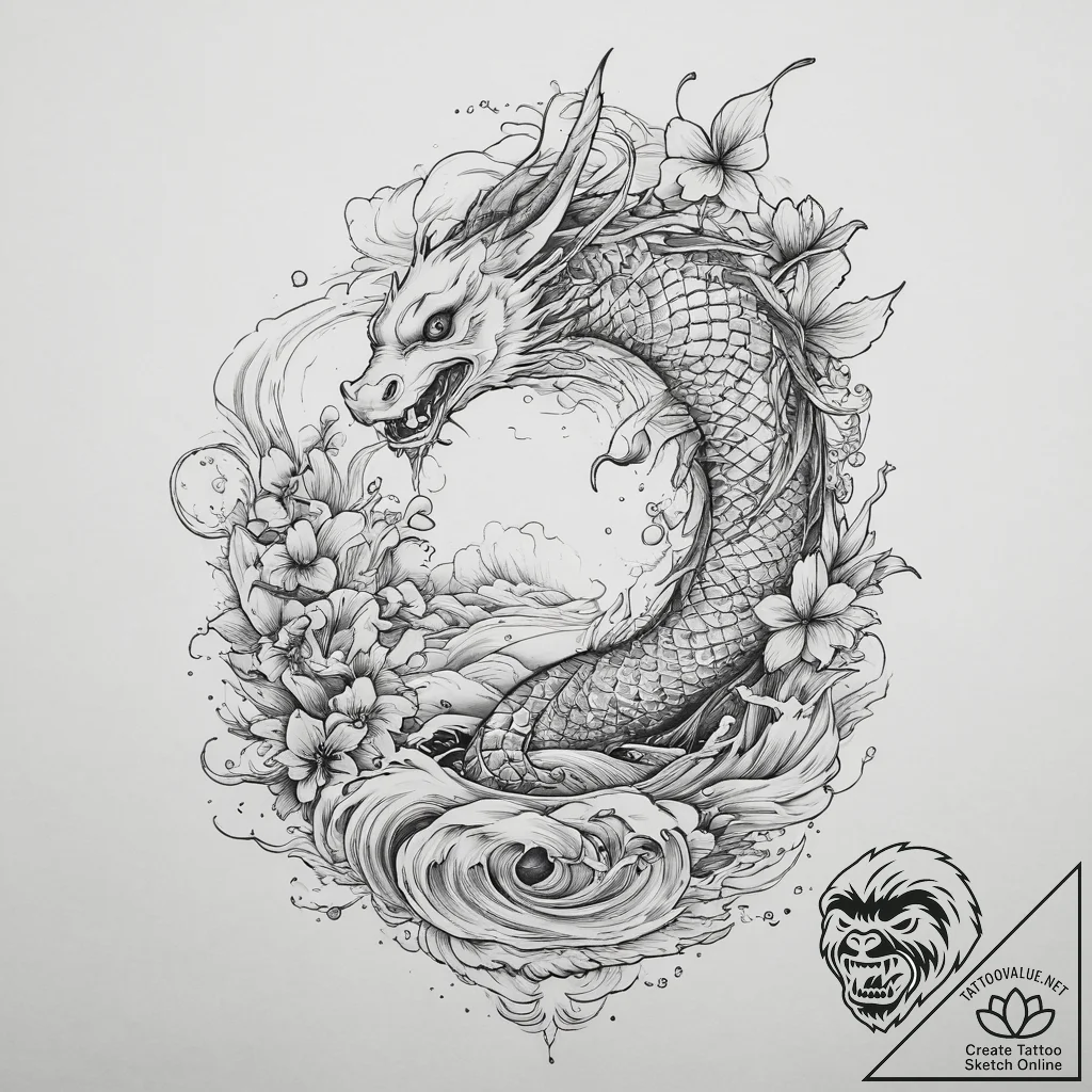 The interior of a traditional japanese tea ho... - tattoo sketch (№1753924353_0, 31.07.2025 01:12) — tattoovalue.net