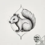 Skunk, tattoo flash sheet design, sepia tone… – tattoo sketch (№1753924953_0, 31.07.2025 01:22) — tattoovalue.net