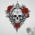 Tattoo design a simple line drawing of a chil… – tattoo sketch (№1753927510_0, 31.07.2025 02:05) — tattoovalue.net