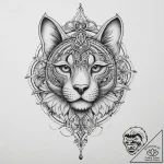 Paw, tattoo line art, soft whip shading, pepp… – tattoo sketch (№1753928295_0, 31.07.2025 02:18) — tattoovalue.net