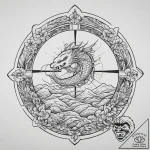Tattoo sketch a heavy ship’s wheel, symbolizi… – tattoo sketch (№1753930850_0, 31.07.2025 03:00) — tattoovalue.net