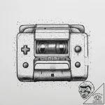 Tattoo sketch a classic game cartridge slot w… – tattoo sketch (№1753931830_0, 31.07.2025 03:17) — tattoovalue.net