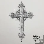 Grin, tattoo line art, on a clean white paper… – tattoo sketch (№1753934554_0, 31.07.2025 04:02) — tattoovalue.net