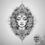 Tattoo design a quote about embracing flaws o… – tattoo sketch (№1753944924_0, 31.07.2025 06:55) — tattoovalue.net