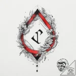 121. tattoo sketch: the rune “lelya,” with fl… – tattoo sketch (№1753953476_0, 31.07.2025 09:17) — tattoovalue.net