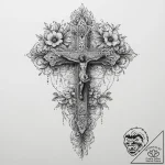 Tattoo sketch a ribcage adorned with delicate… – tattoo sketch (№1753954458_0, 31.07.2025 09:34) — tattoovalue.net