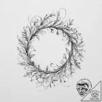 Tattoo design a flowing vine with small leave… – tattoo sketch (№1753957193_0, 31.07.2025 10:19) — tattoovalue.net