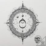 155. tattoo sketch: “gadat” rune with celesti… – tattoo sketch (№1753957389_0, 31.07.2025 10:23) — tattoovalue.net