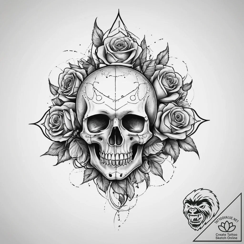 Tattoo sketch an abstract representation of "... - tattoo sketch (№1753957974_0, 31.07.2025 10:32) — tattoovalue.net